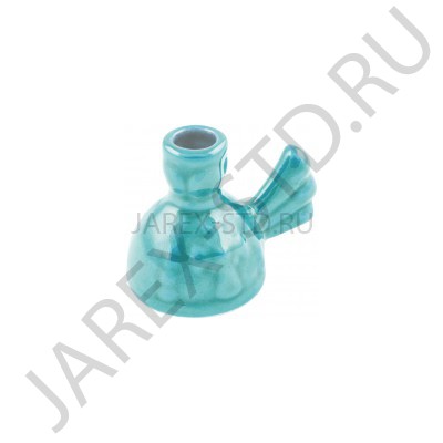 Подсвечник "Колокол", керамика, голубой; h4.Арт.К-026/Г