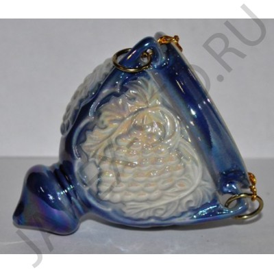 Подвесная лампада "Виноград", керамика, синяя; h9.Арт.К-032/С