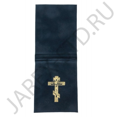 Икона дорожная "Николай Чудотворец", риза металл, складной бархатный чехол, напыление серебро&золото; 5*8.Арт.EP1-009WAG