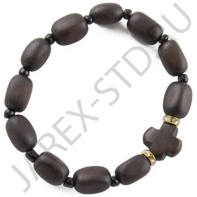 Браслет, самшит, коричневый.Арт.БГ-102