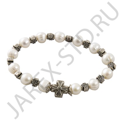 Браслет, речной жемчуг, светлый.Арт.БЖ-001СВ