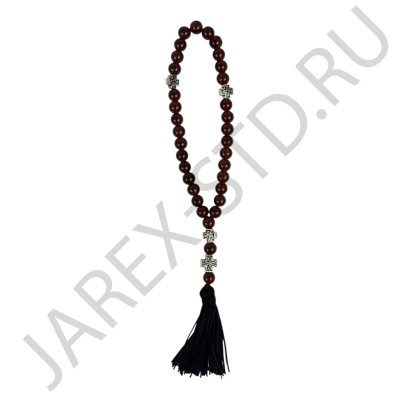 Чётки, фактура камень, коричневый цвет, 30.Арт.ЧК-4923-1