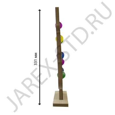 Ёлка рождественская со светящимися игрушками, настольная, дерево; h30.Арт.ЕД-6615-5