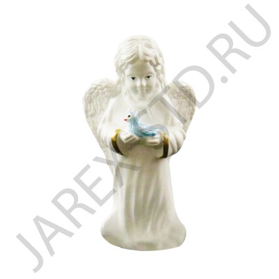 Фигурка  "Ангел", с голубем, полистоун; h 9.Арт.АП-К4