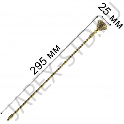 Гаситель «Колокол», латунь, литой, 29 см