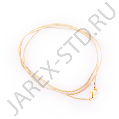 Гайтан бежевый, хлопок, карабин; 60.Арт.Г-003С/беж