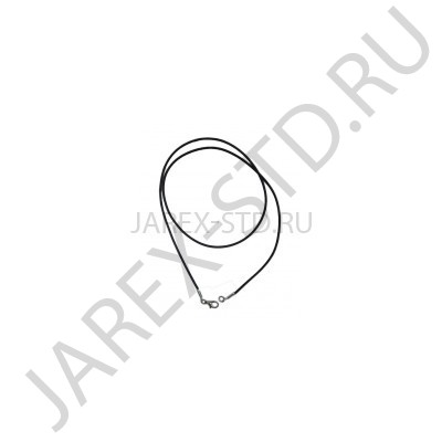 Гайтан чёрный, каучук, карабин; 60.Арт.ГК-002