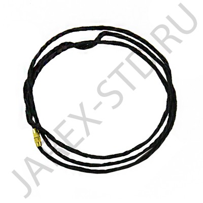 Гайтан чёрный, шёлк крученый, закрутка; 65.Арт.ГШГ-008/черн