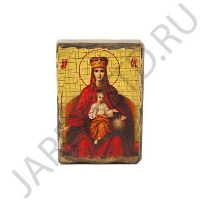 Икона "Державная", дерево под старину, печать-краска; 7*10.Арт.И-СТ-003/031