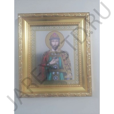 Икона «Игорь» пластиковая рамка, полиграфия,12,5×15 см