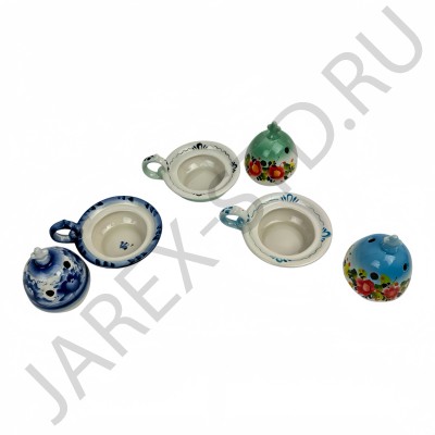 Кадильница керамическая, цвет в ассортименте; h.Арт.КК-ЦР