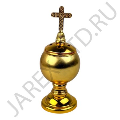 Кадильница, металл, цвет золотой; h 15,5.Арт.КМ-730-1