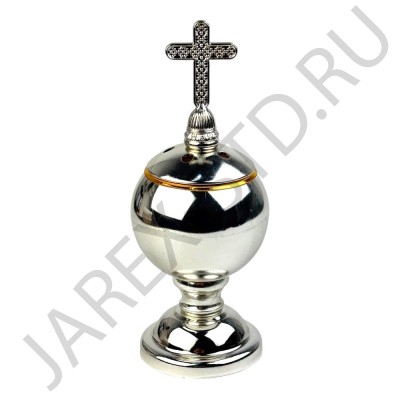 Кадильница, металл, цвет серебряный; h 15,5.Арт.КМ-730-2