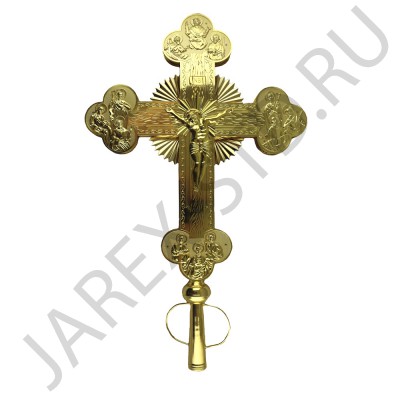 Благословляющий крест, цинковый сплав; h72.Арт.КН-042