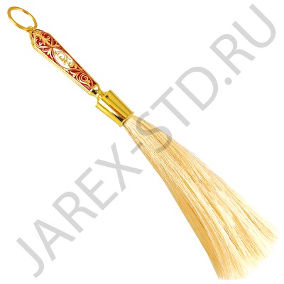 Кропило, искусственный ворс,  цинковый сплав, эмаль; h35.Арт.КР-В71