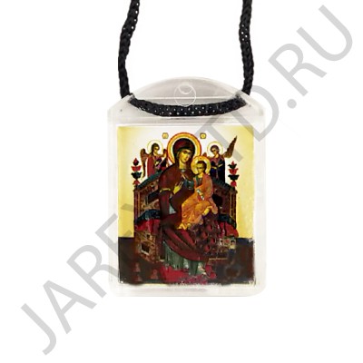 Ладанка на шнурке "Всецарица", пластиковая.Арт.Л-ПЛ-001/025