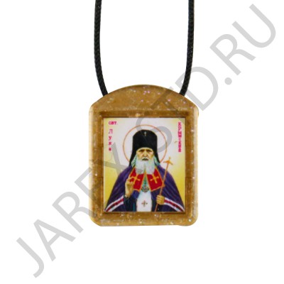 Ладанка на шнурке "Святой Лука", пластиковая.Арт.Л-ПЛ-003/226