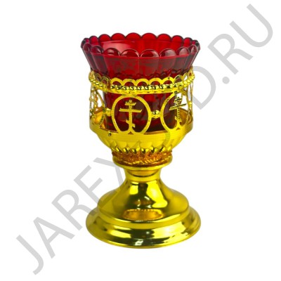 Лампада настольная, цинковый сплав, 13,5 см
