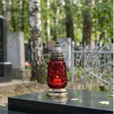 Лампада неугасимая, стекло, пластиковая крышка, 25 см