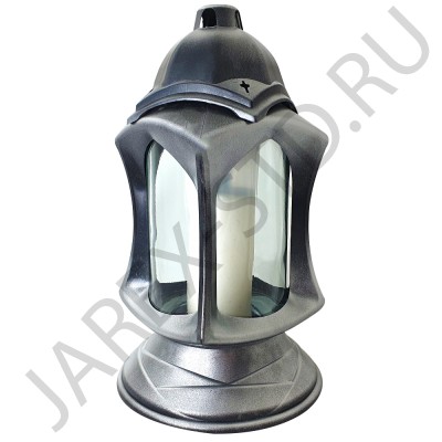 Лампада неугасимая, стекло, пластиковая крышка; h29,5.Арт.S-19RA