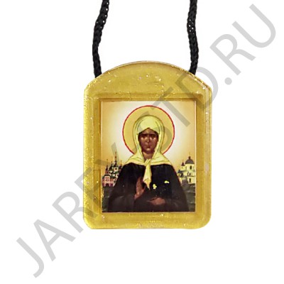Ладанка на шнурке "Матрона", пластиковая.Арт.Л-ПЛ-003/061