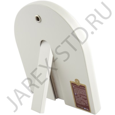 Икона "Семистрельная", арочная, PVD, риза металл, рамка светлый мдф, напыление серебро&золото; 12*14.Арт.И-ГР-3114WH-DX