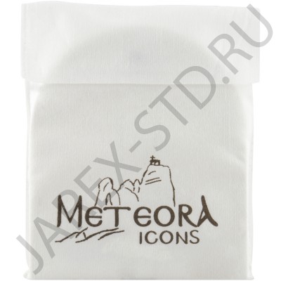 Икона "Николай Чудотворец", арочная, PVD, риза металл, рамка светлый мдф, напыление серебро&золото; 12*14.Арт.И-ГР-3108WH-DX