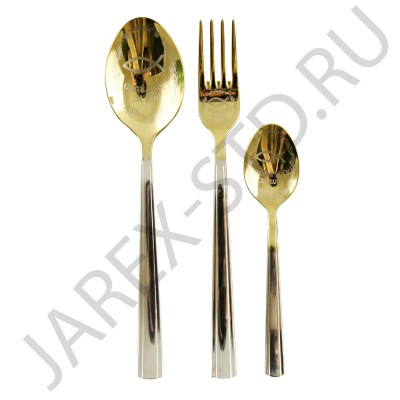 Набор подарочный, столовый, три предмета с гравировкой "Слава Богу за всё".Арт.НПС/55001