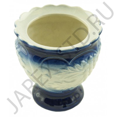 Настольная лампада "Благовест", керамика, синяя; h7,5.Арт.К-052/С