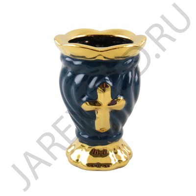 Настольная лампада "Виноград", керамика, цвет зеленый; h8.Арт.КЦ-019/зел