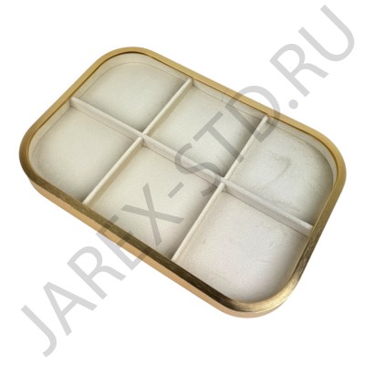 Планшет, под браслеты,бежевый бархат;.Арт.ПБ-5689-3