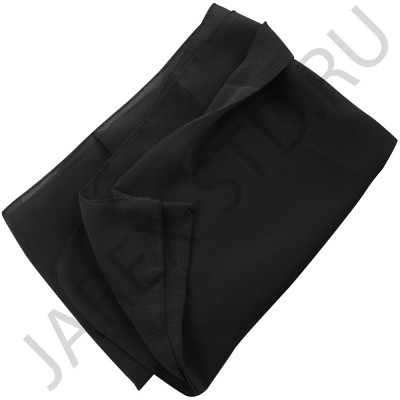 Платок, черный, крепдешин; 80*80.Арт.ПК-001/ч