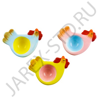 Подставка пасхальная для 1-го яйца, цветная керамика; h8.Арт.ПК-П-3428