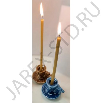 Подсвечник «Блюдце с ручкой», керамика, цвет в ассортименте, 4,5 см