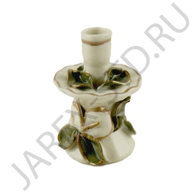 Подсвечник "Букет", керамика, с золотом; h6.Арт.КЦ-041