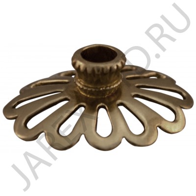 Подсвечник "Ромашка", мельхиор; h1,5.Арт.СПМ-009