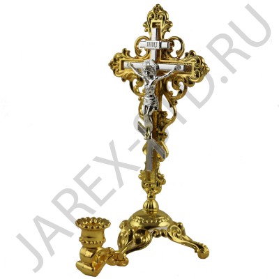 Подсвечник «Крест», металл, 13 см