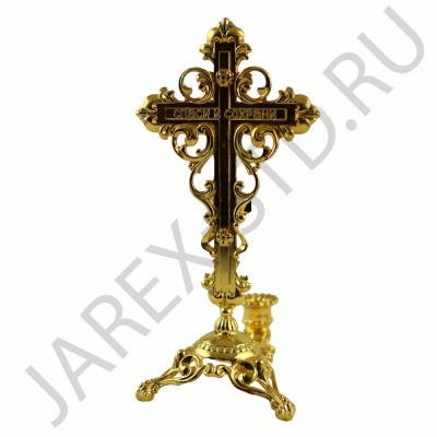 Подсвечник «Крест», металл, 13 см
