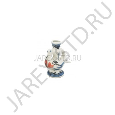 Подсвечник "Птичка", керамика, расписной; h5,5.Арт.КРР-016