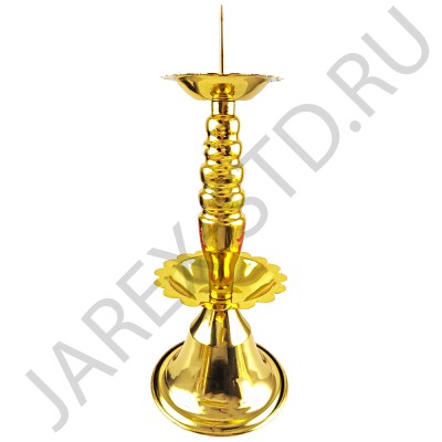 Подсвечник с иглой, под большую свечу; h27.Арт.ПМ-100