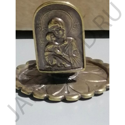 Подсвечник с ручкой «Владимирская», мельхиор, 1,5 см
