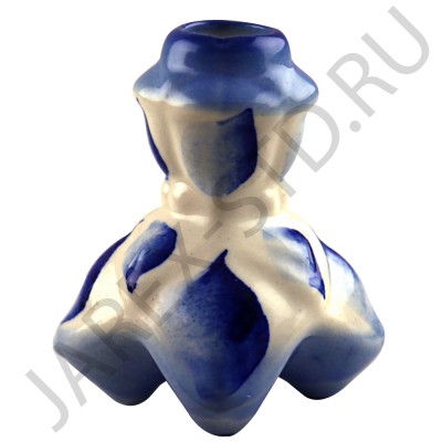 Подсвечник "Цветок", керамика; h6,5.Арт.КГ-016