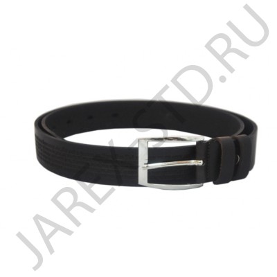 Ремень с молитвой , кожа, цвет черный; 3,5*120.Арт.ИК-С62Ч