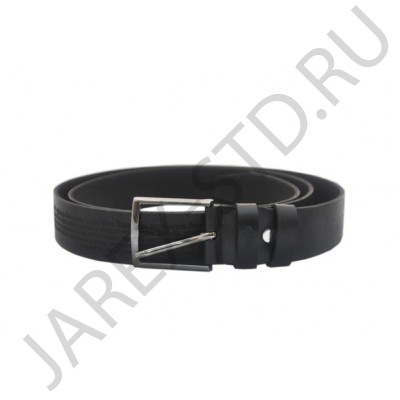 Ремень с молитвой , кожа, цвет черный; 3,5*116.Арт.ИК-С4/чер