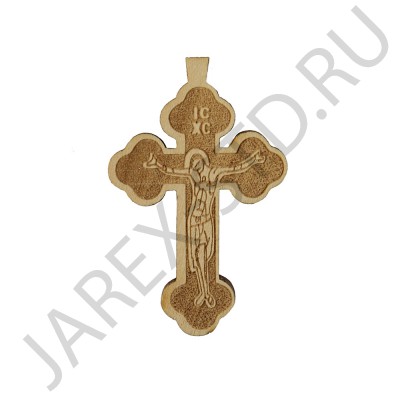 Православный нательный крест, дерево; h4.Арт.КН-Д-124/3