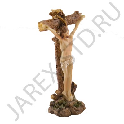 Крест с Распятием, настольный, полистоун; 7*12.Арт.П-КР-50044