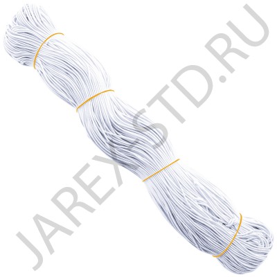 Шнур-резинка, белый; 170 м..Арт.Ш2