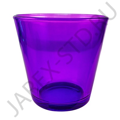 Стакан для лампад, стекло, фиолетовый; h7,5.Арт.СЛ-128-1/фиол
