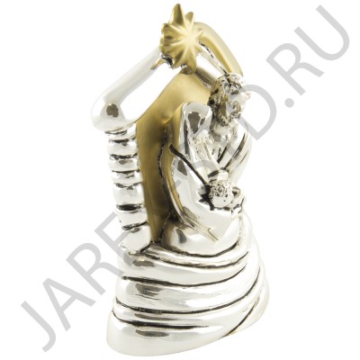 Рождественский вертеп "Святые Мгновения", напыление серебро; h12.Арт.CV-17981