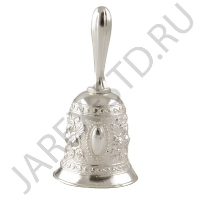 Колокольчик металлический, серебро; h11.Арт.КЛМ-2811-129